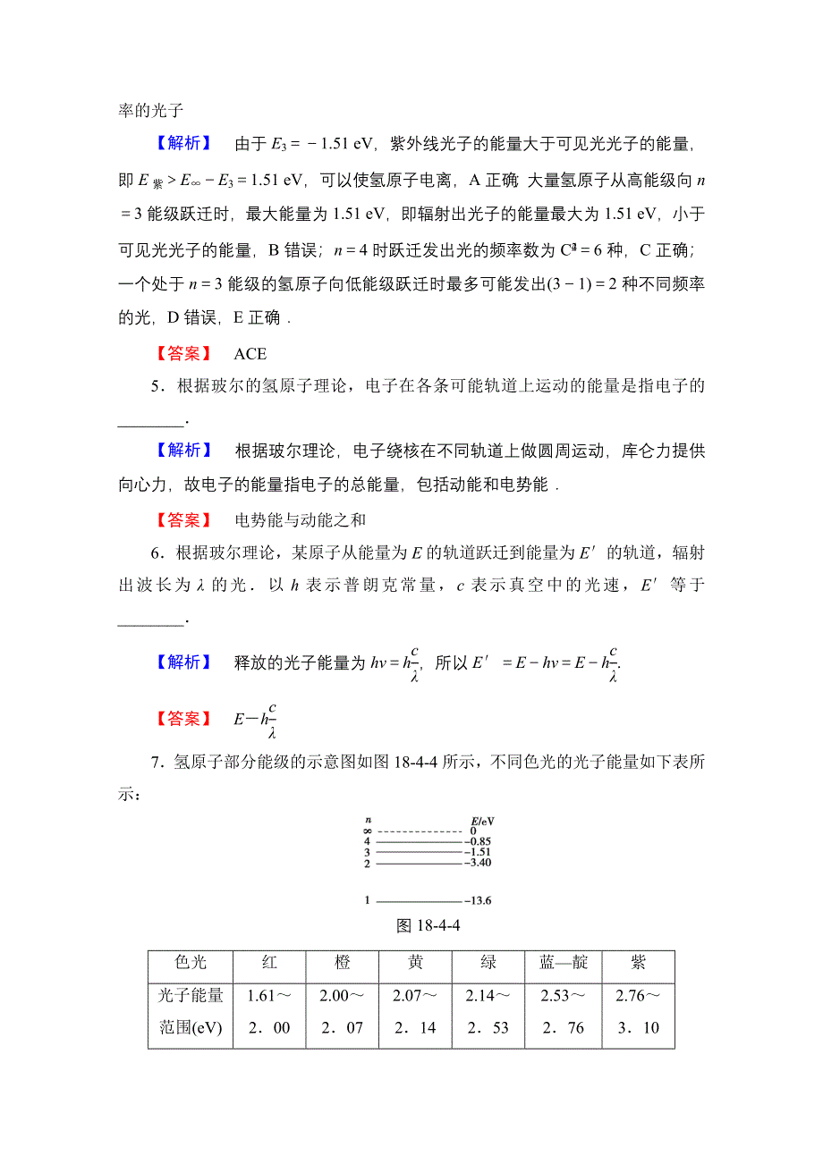 2016-2017学年高中物理人教版选修3-5（学业分层测评）第十八章 原子结构 学业分层测评12 WORD版含答案.doc_第3页