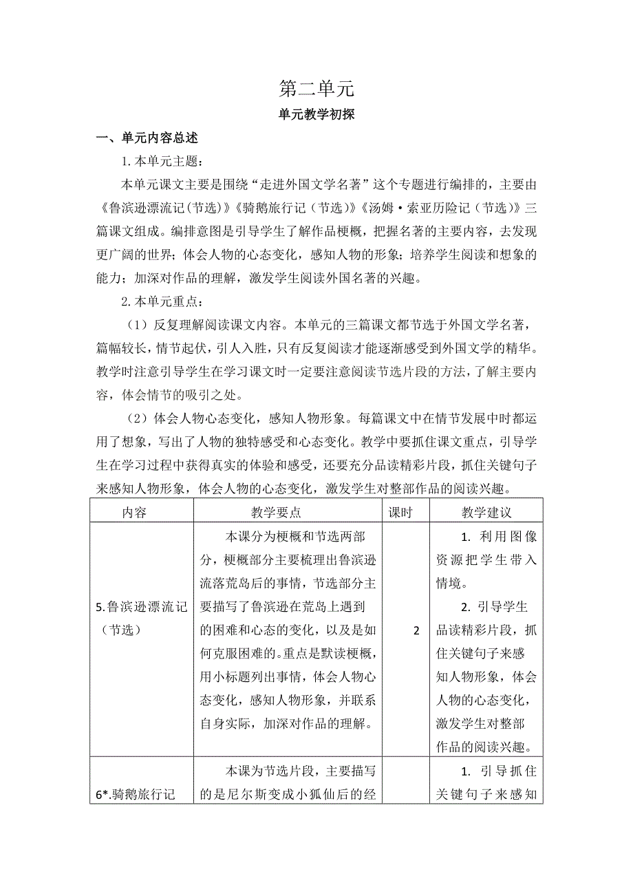 六年级下册语文第二单元教学初探.docx_第1页