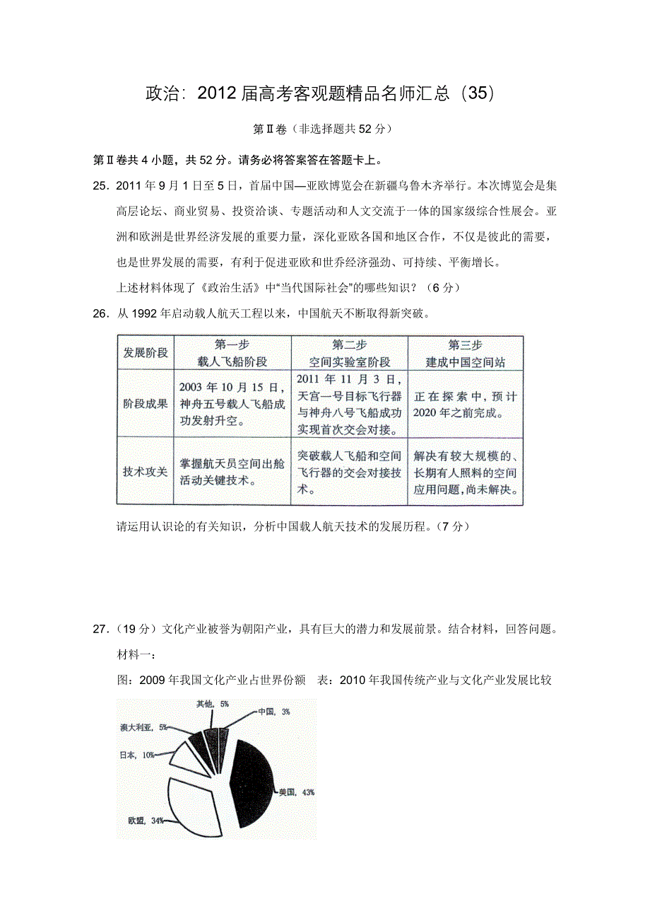 政治：2012届高考客观题精品名师汇总（35）.doc_第1页