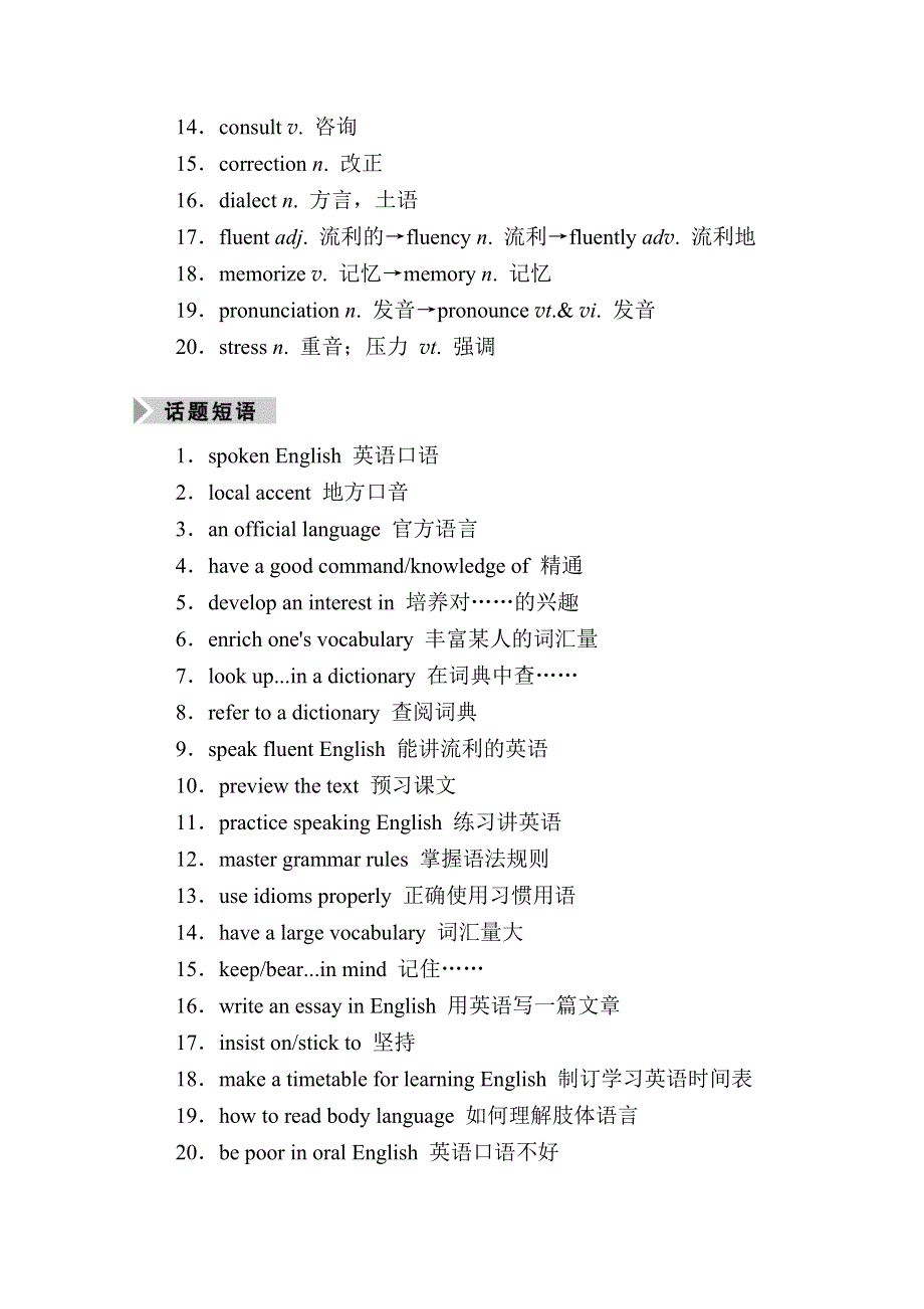 2021届高三英语外研版一轮总复习教师用书：必修5 MODULE 1　BRITISH AND AMERICAN ENGLISH WORD版含解析.doc_第2页