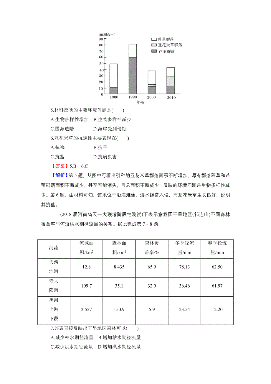 2020年春人教版高中地理选修6《章末整合复习提升》汇编同步练习 综合检测卷4 WORD版含答案.doc_第3页