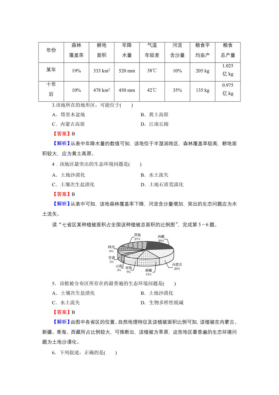 2020年春人教版高中地理选修6第四章《生态环境保护》同步练习 第4章 第5节 WORD版含答案.doc_第2页