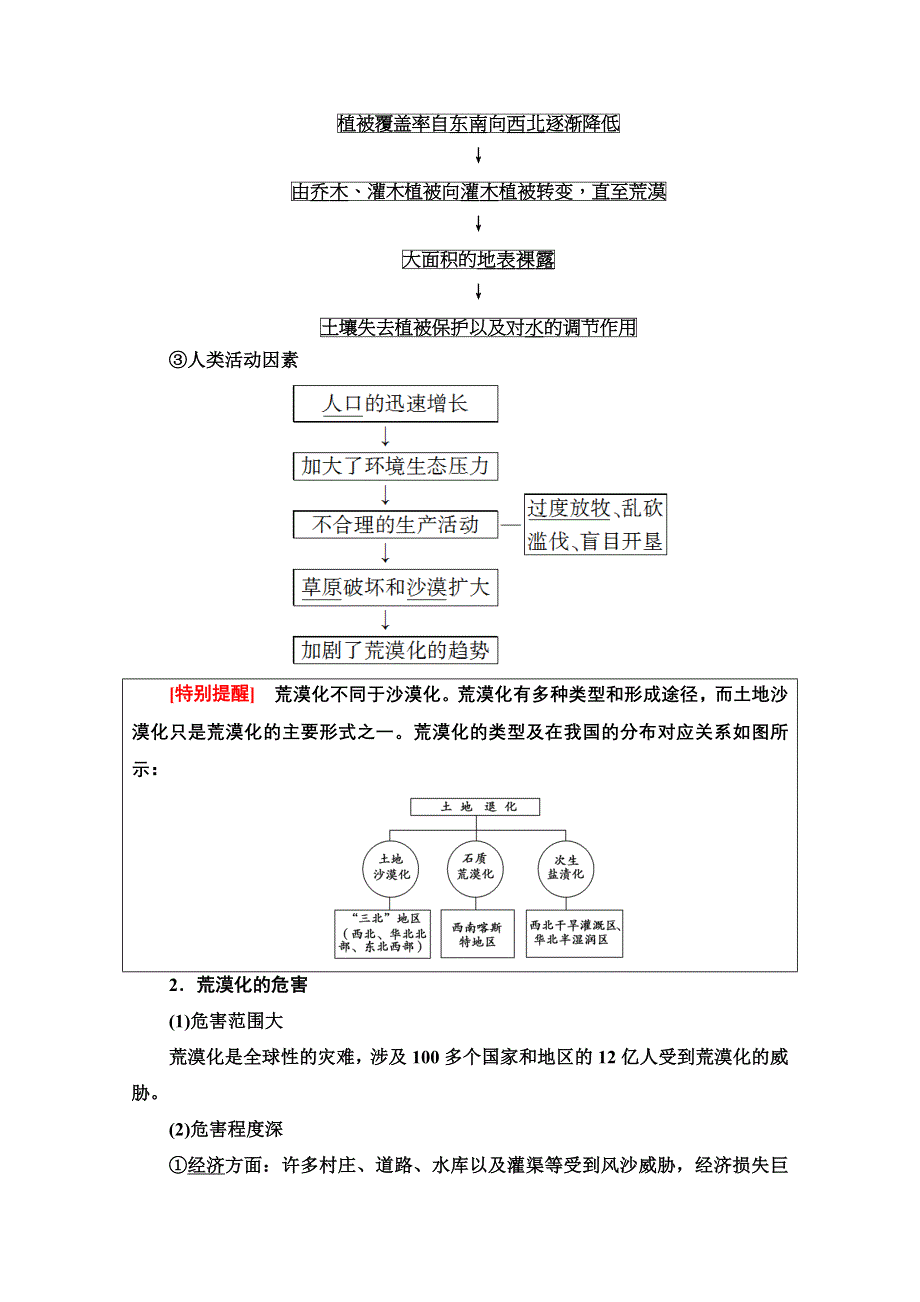 2020-2021学年地理湘教版必修3教师用书：第2章 第1节　荒漠化的危害与治理——以我国西北地区为例 WORD版含解析.doc_第2页