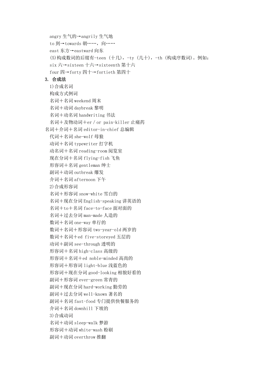 高中英语语法加练习大全：第17章 构词法(1).doc_第3页