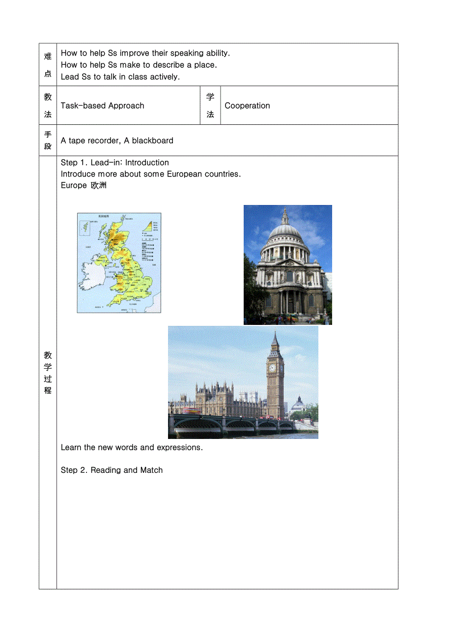 2013年春高一英语优秀教案：MODULE 1 EUROPEPERIOD1 INTRODUCTION & FUNCTION（外研版必修3）.doc_第3页