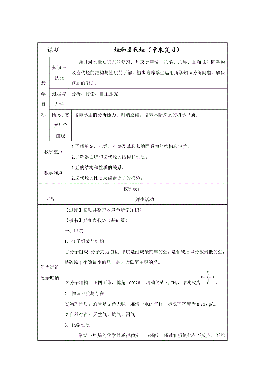 《优选整合》人教版高中化学选修五 第二章章末复习 教案 .doc_第1页