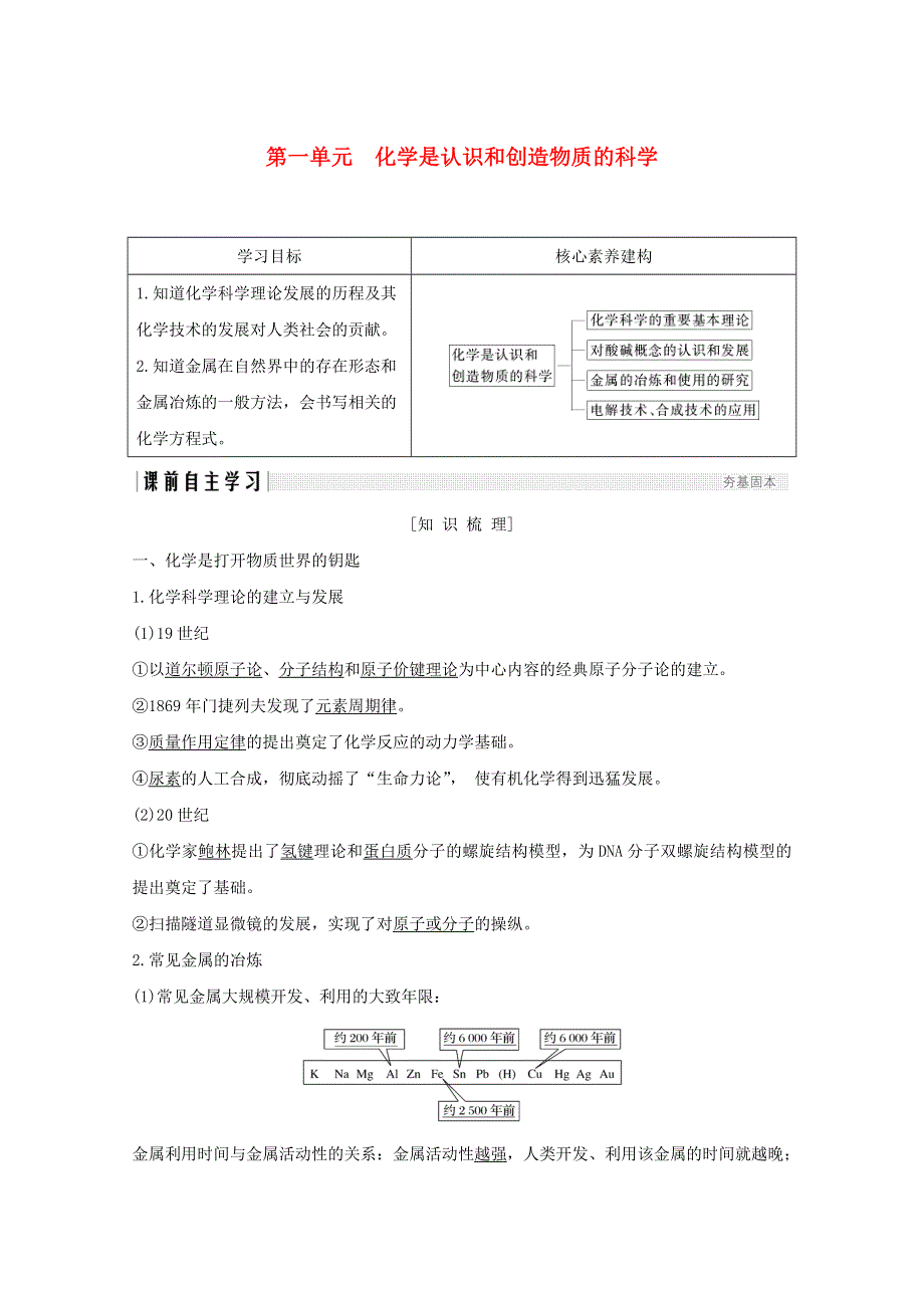 2020年高中化学 专题4 化学科学与人类文明 第一单元 化学是认识和创造物质的科学讲义 素养练（含解析）苏教版必修2.doc_第1页