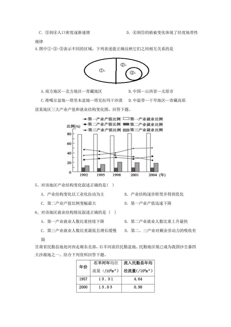 广东省东莞市南开实验学校2016-2017学年高二上学期期初考试地理试题 WORD版含答案.doc_第2页