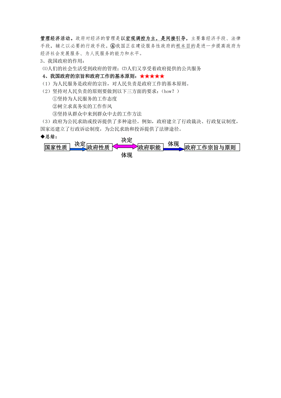 2012届高三政治一轮复习精编讲义：2.3我国政府是人民的政府（新人教必修2）.doc_第2页