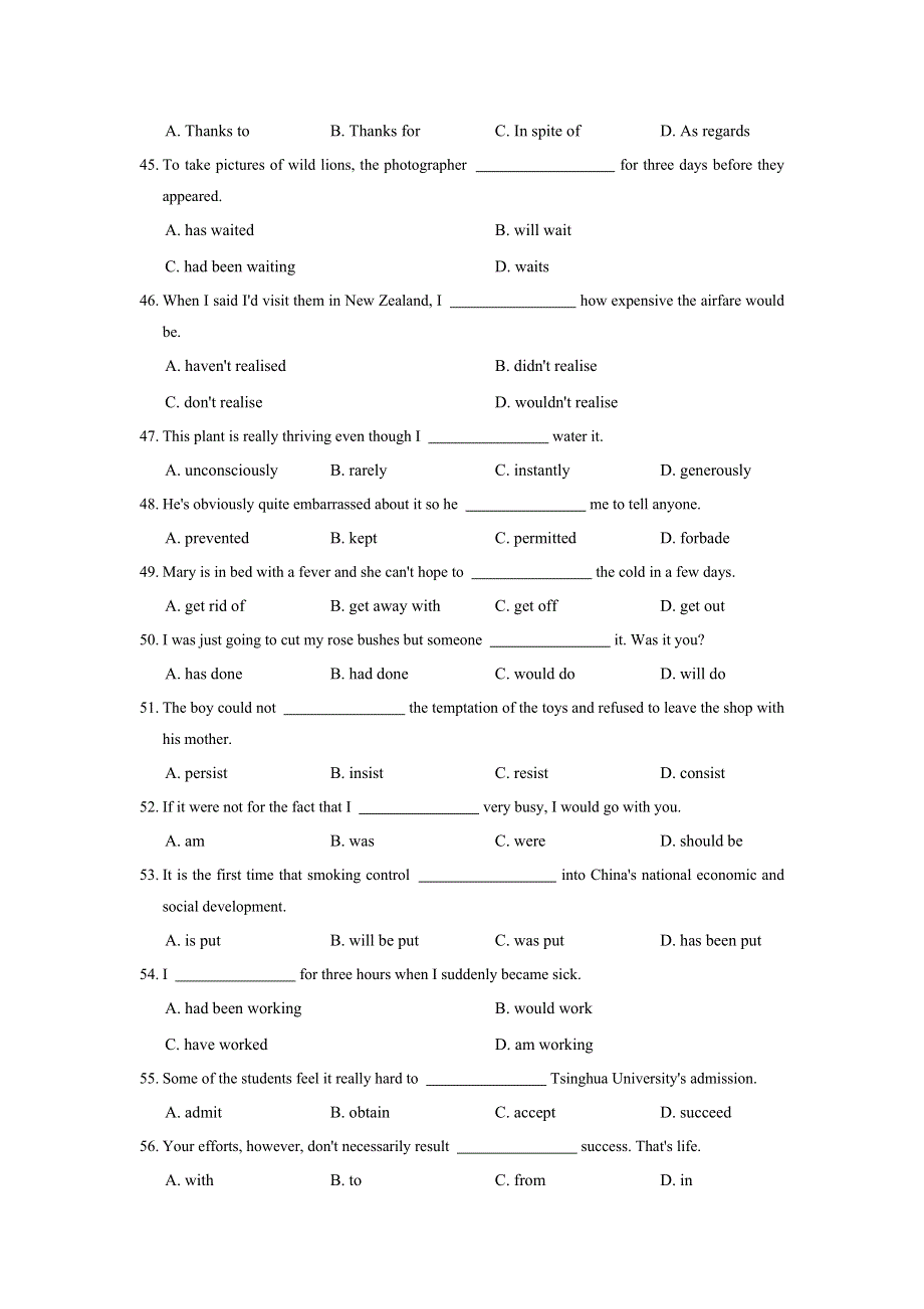 《优选》高二英语北师大版选修6单元练习：UNIT 17 LAUGHTER WORD版含答案.doc_第3页