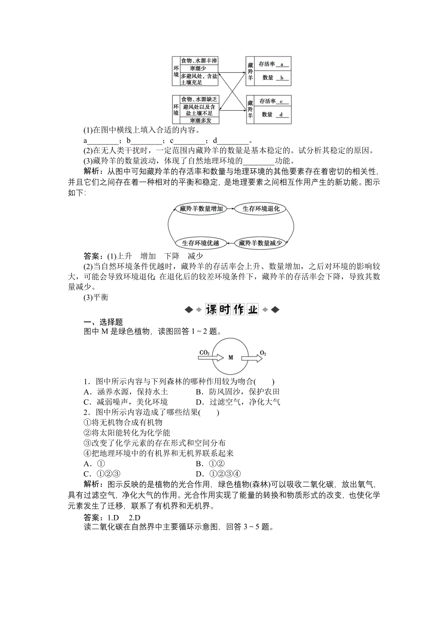 2013年地理人教版必修1电子题库：第五章第一节实战演练 •轻松闯关 WORD版含答案.doc_第2页