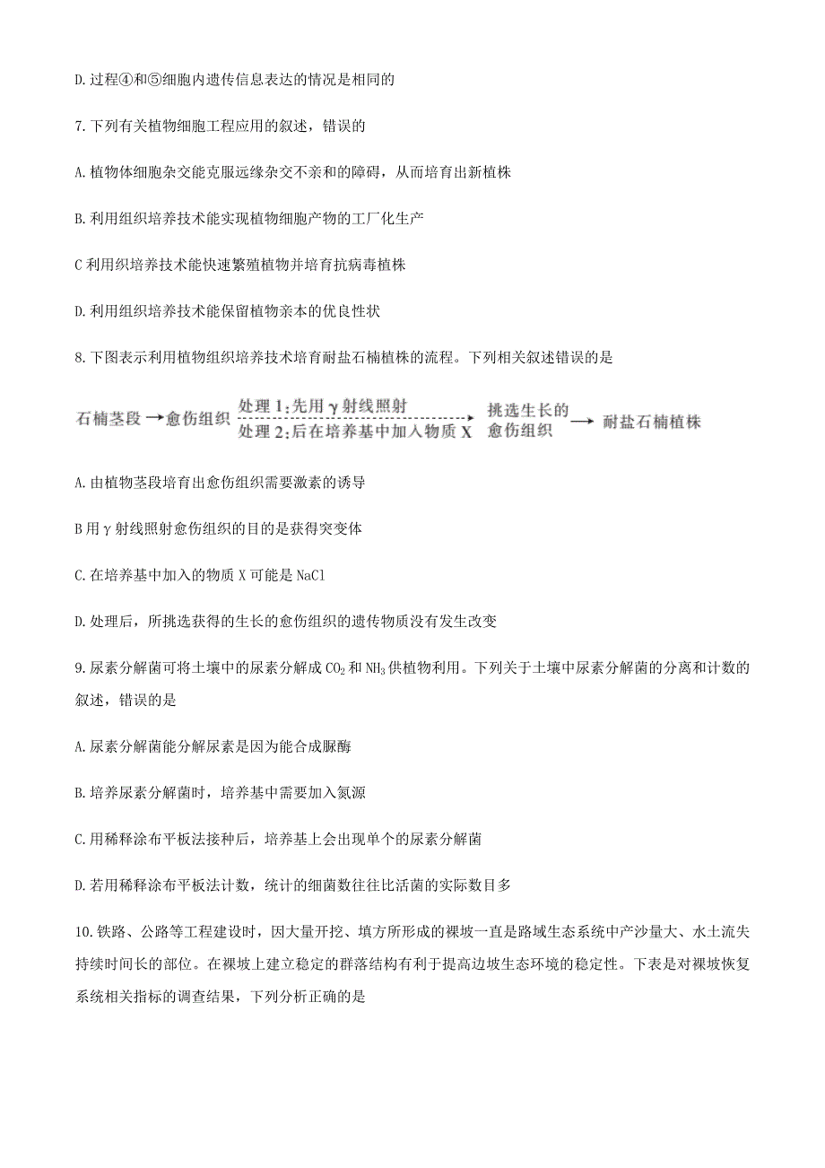 山东省夏津第一中学2020-2021学年高二生物下学期质量监测联合调考试题（一）.doc_第3页