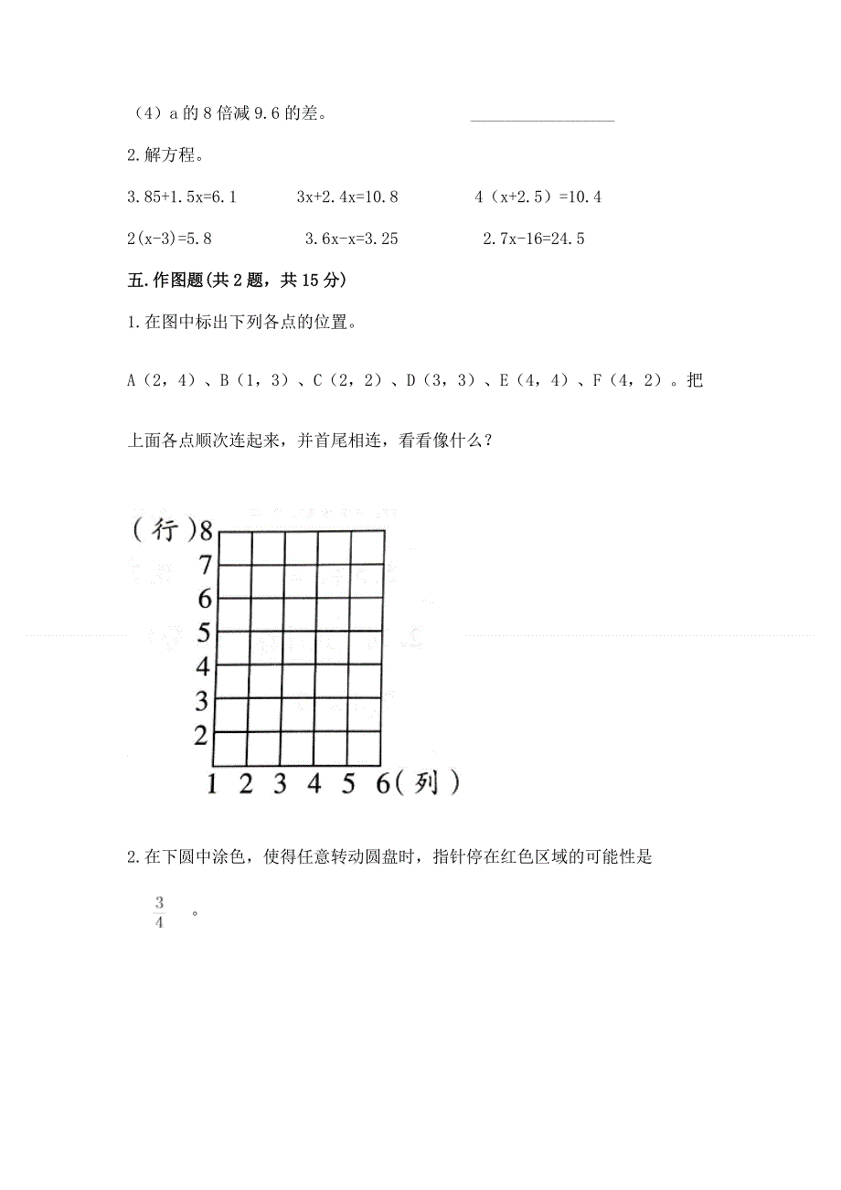 人教版五年级上册数学《期末测试卷》附答案【名师推荐】.docx_第3页