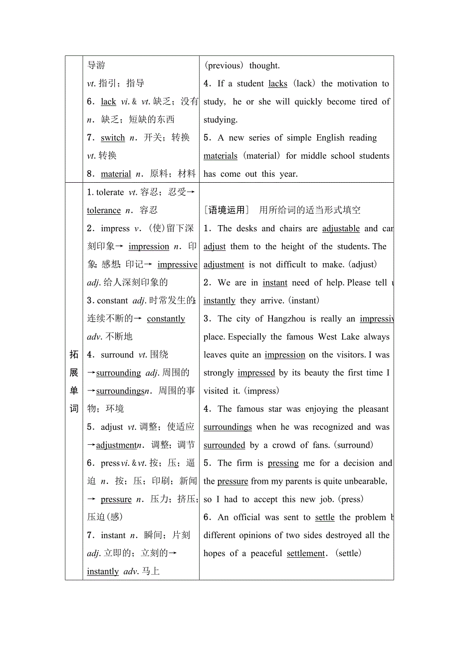 2021届高三英语人教版一轮新高考复习学案：必修5 UNIT 3　LIFE IN THE FUTURE WORD版含答案.doc_第2页