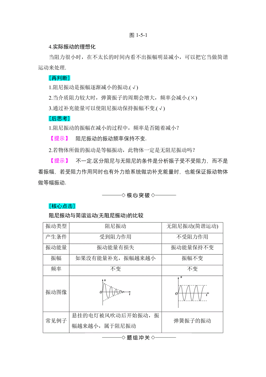 2016-2017学年高中物理沪科版选修3-4习题 第一章 机械振动 1.doc_第2页