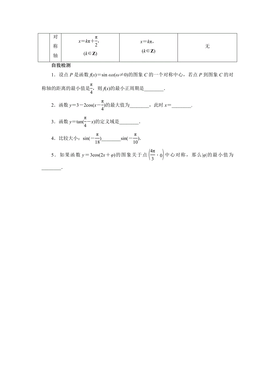 《优选整合》人教A版高中数学 高三一轮（文） 第三章 3-3三角函数的图象和性质《学案》 .doc_第2页