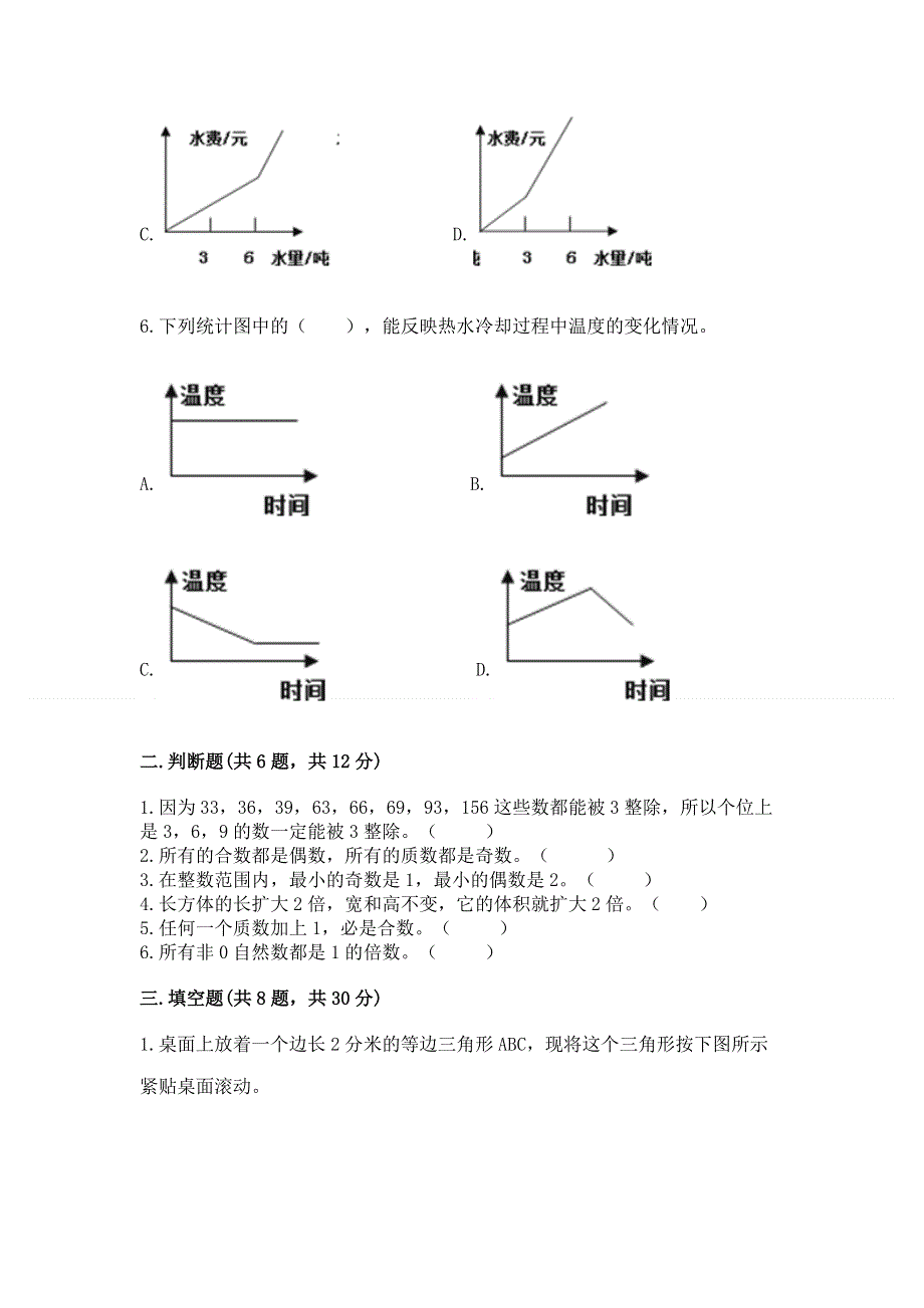 人教版五年级下册数学 期末测试卷【学生专用】.docx_第2页