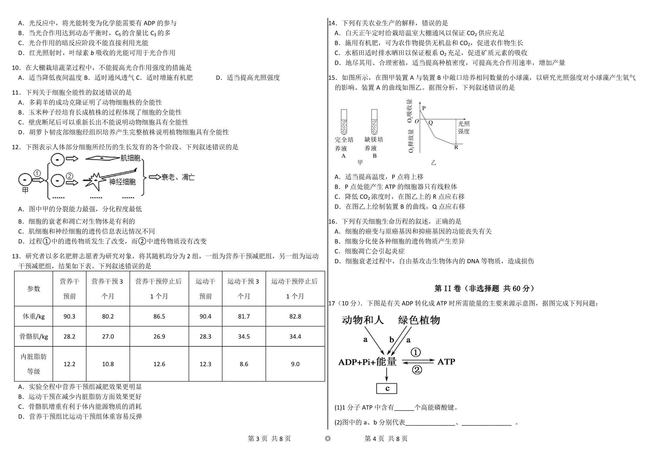 广东省东莞市第四高级中学2023届高三上学期8月月考试题 生物 WORD版含解析.doc_第2页