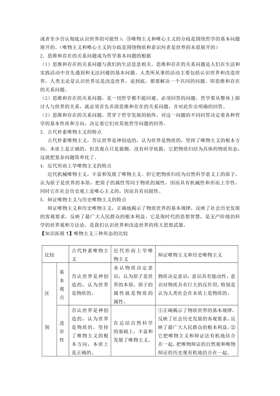 2012届高三政治新课标第一轮精品复习讲义：第二课 百舸争流的思想(新人教必修4）.doc_第2页