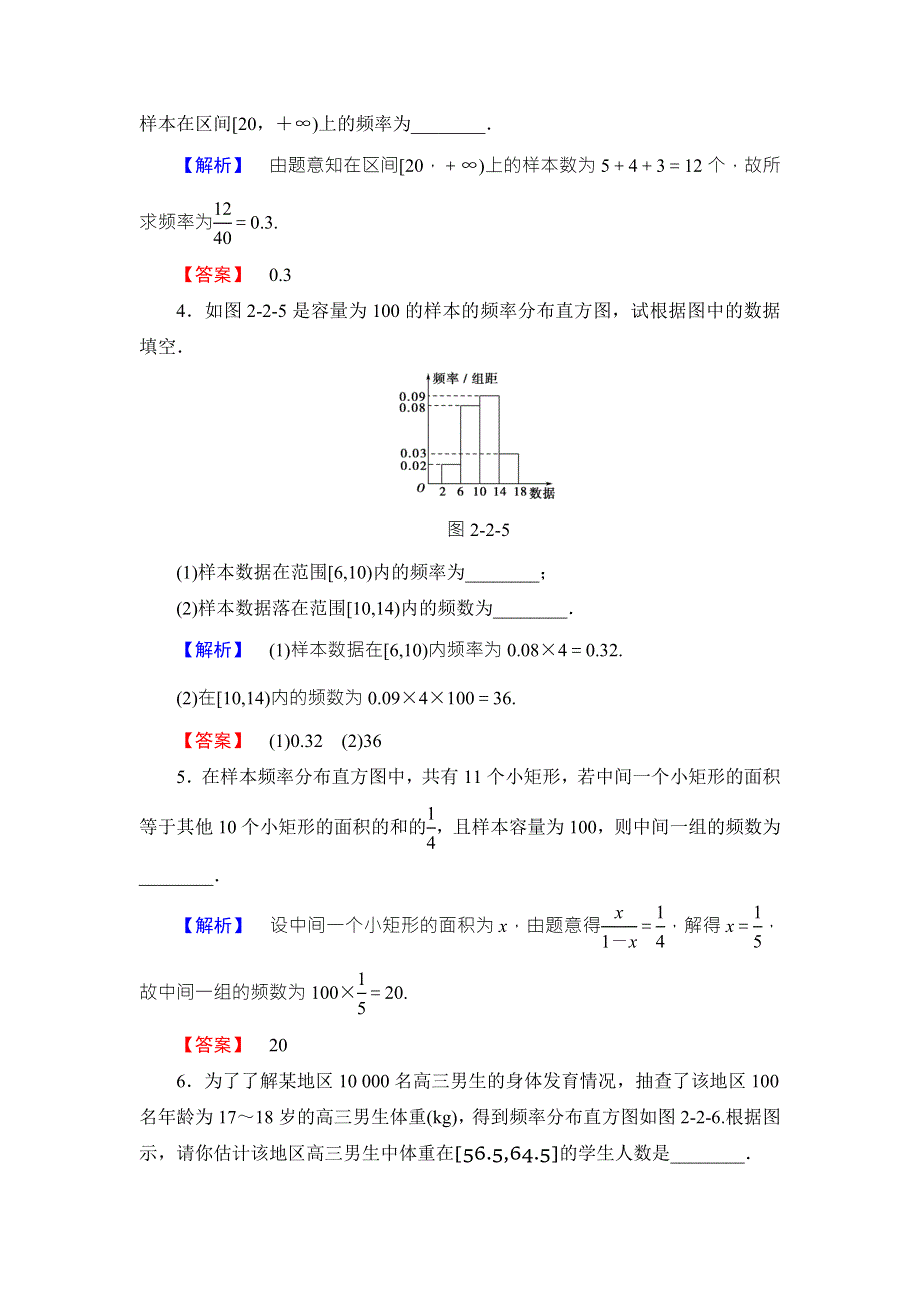 2018版高中数学（苏教版必修三）学业分层测评：第2章 统计12 WORD版含解析.doc_第2页