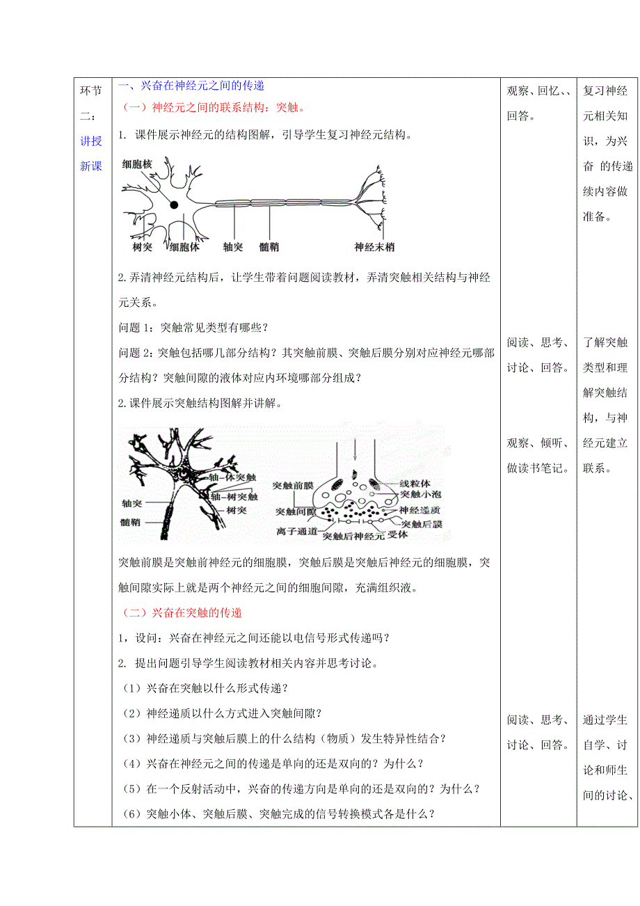 《优选整合》人教版高中生物必修3 第2章第1节通过神经系统的调节第2课时（教案） .doc_第2页