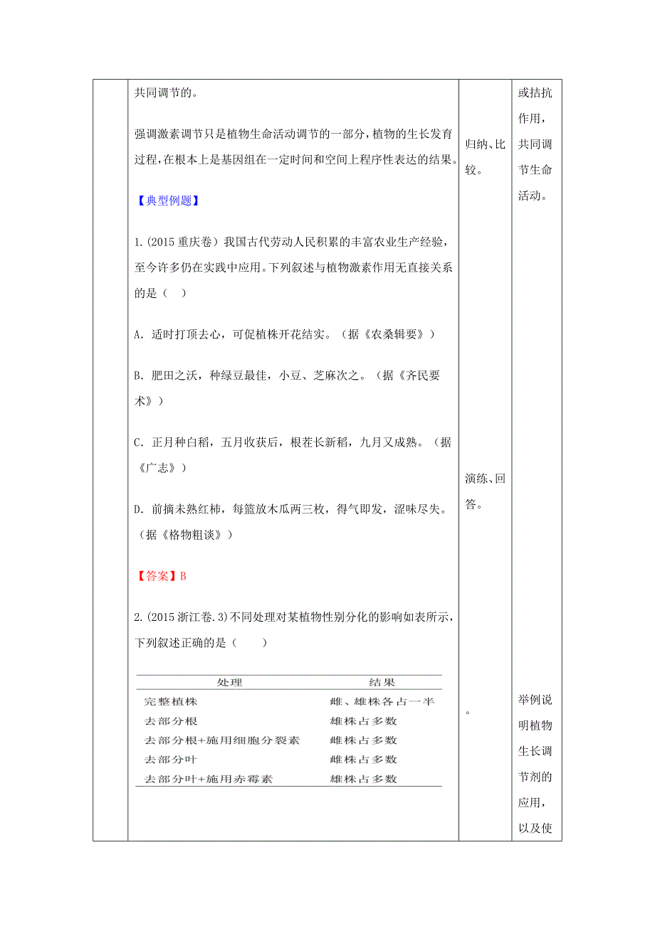 《优选整合》人教版高中生物必修3 第3章第3节其他植物激素 教案 .doc_第3页