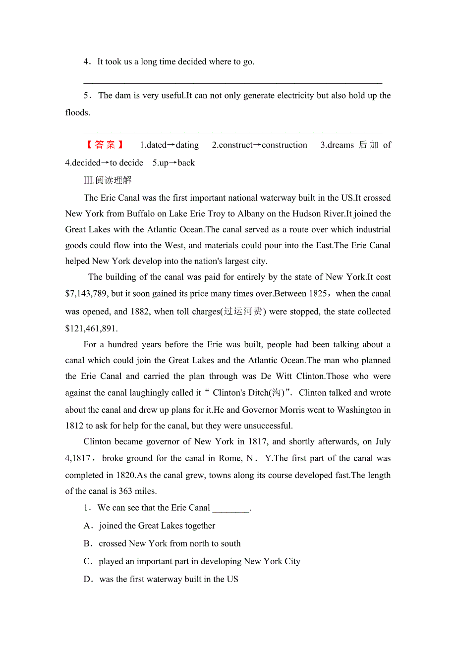 2016-2017学年高中英语外研版必修3学业分层测评 MODULE 6 SECTION Ⅱ INTRODUCTION & READING AND VOCABULARY－LANGUAGE POINTS WORD版含解析.doc_第2页