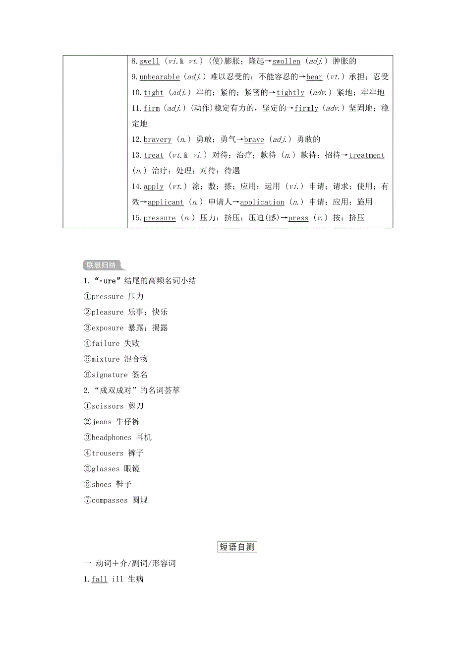 2021届高考一轮复习梳理点拨学案：人教版必修5 UNIT5 FIRST AID WORD版含答案.doc_第2页