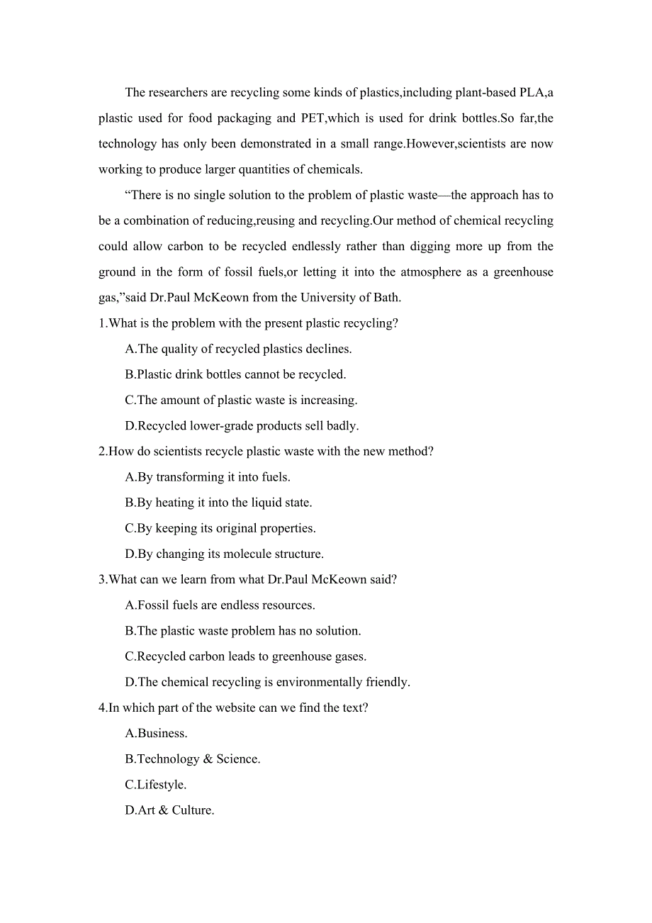 2021届高考二轮英语高频短语词块梳理及阅读：（六） WORD版含解析.doc_第3页