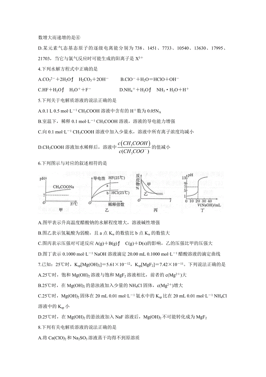 《发布》江苏省常熟市2019-2020学年高二下学期期中考试　化学 WORD版含答案BYCHUN.doc_第2页