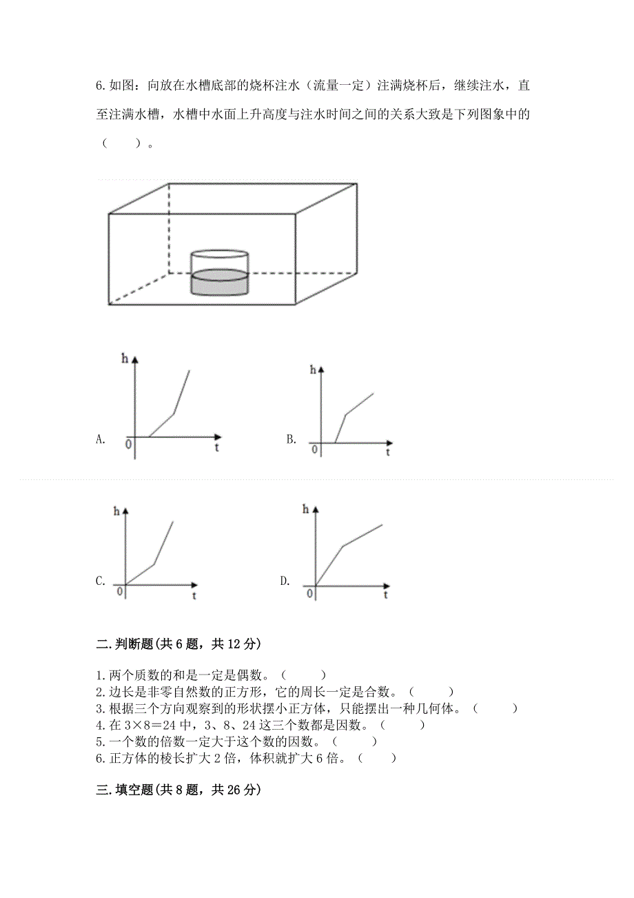 人教版五年级下册数学 期末测试卷附答案（满分必刷）.docx_第2页