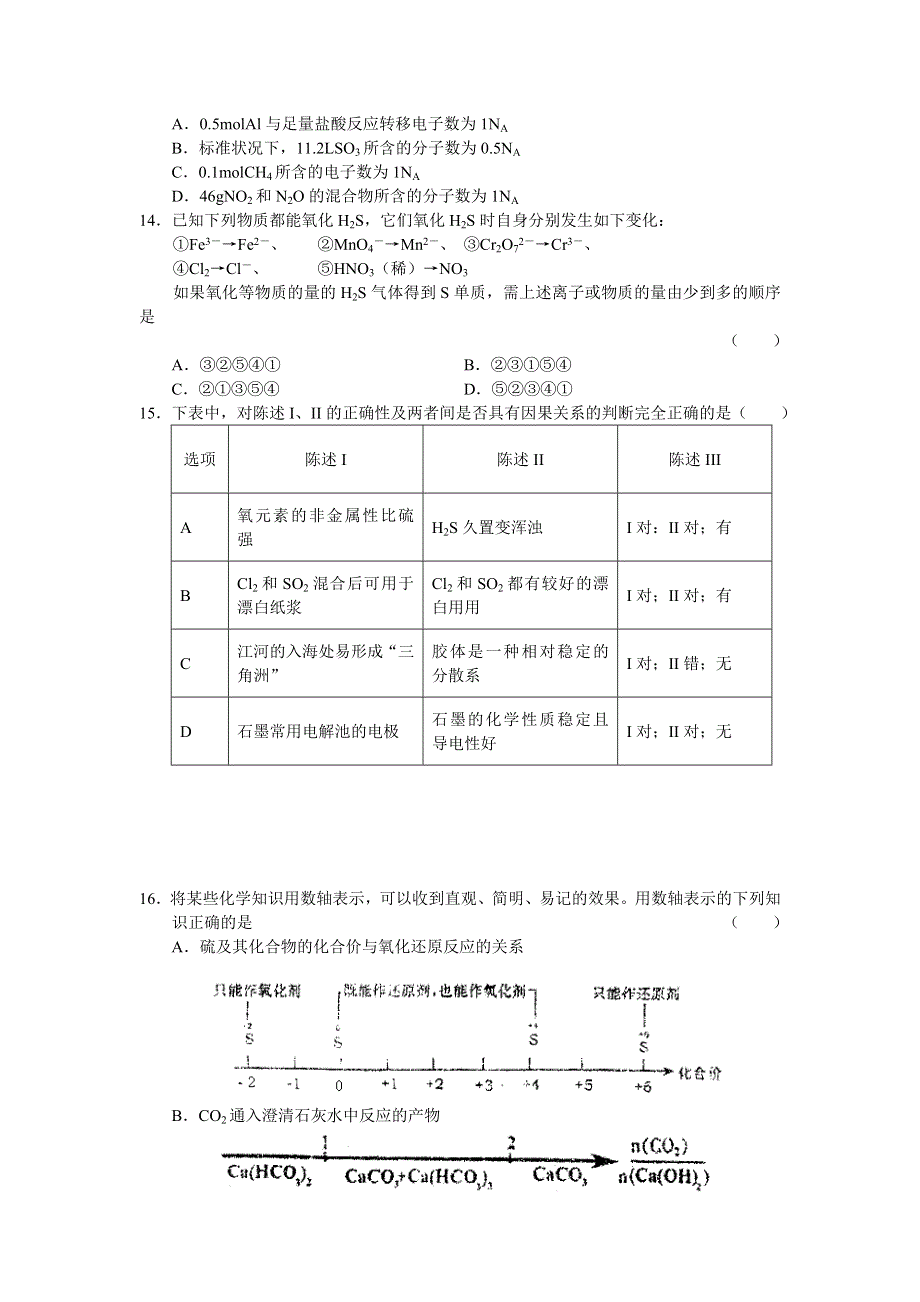 山东省寿光现代中学2007-2008学年高三第二次考试（化学）.doc_第3页