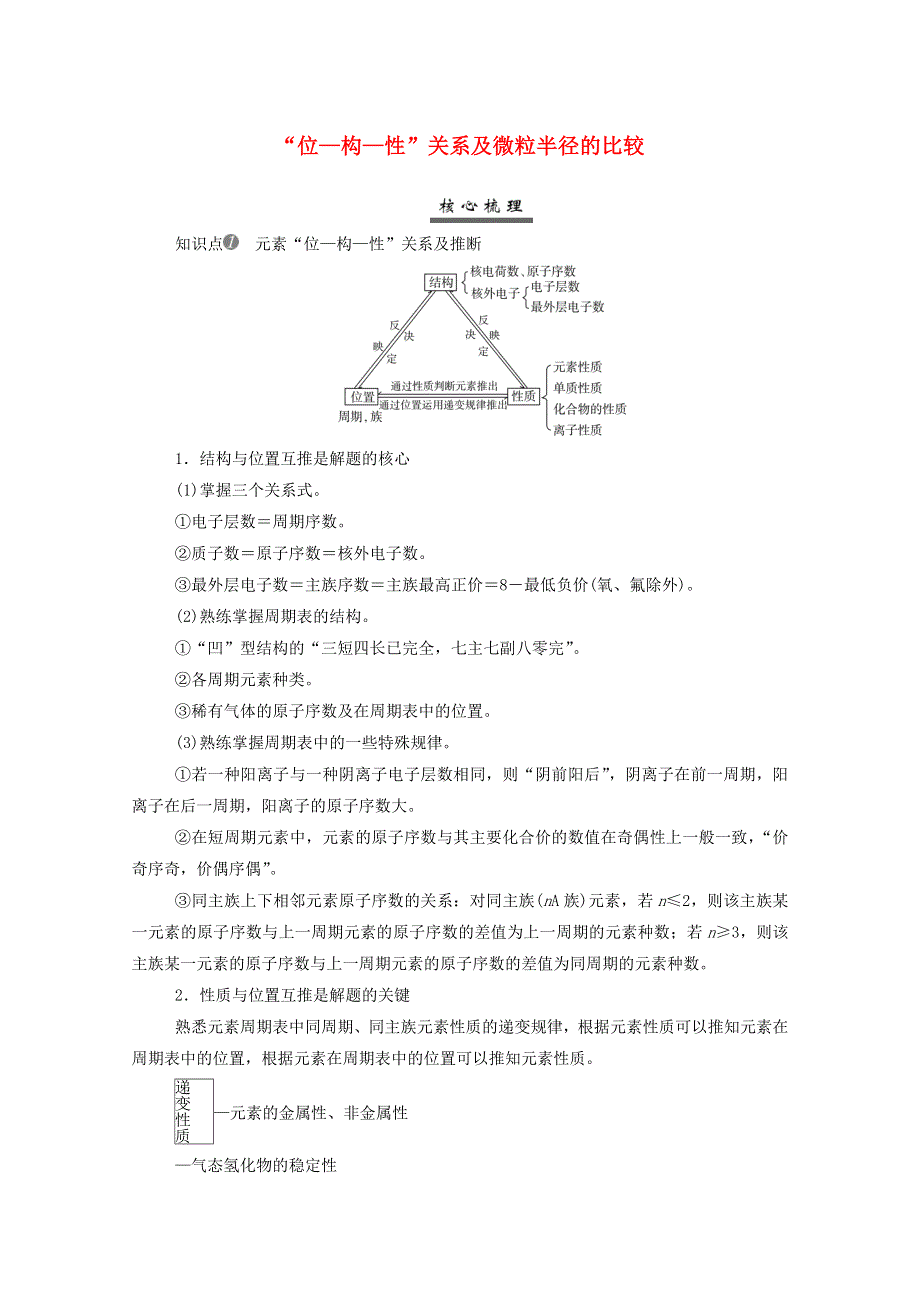 2022届新教材高考化学一轮复习 第五章 物质结构 元素周期律专项突破练（含解析）.doc_第1页