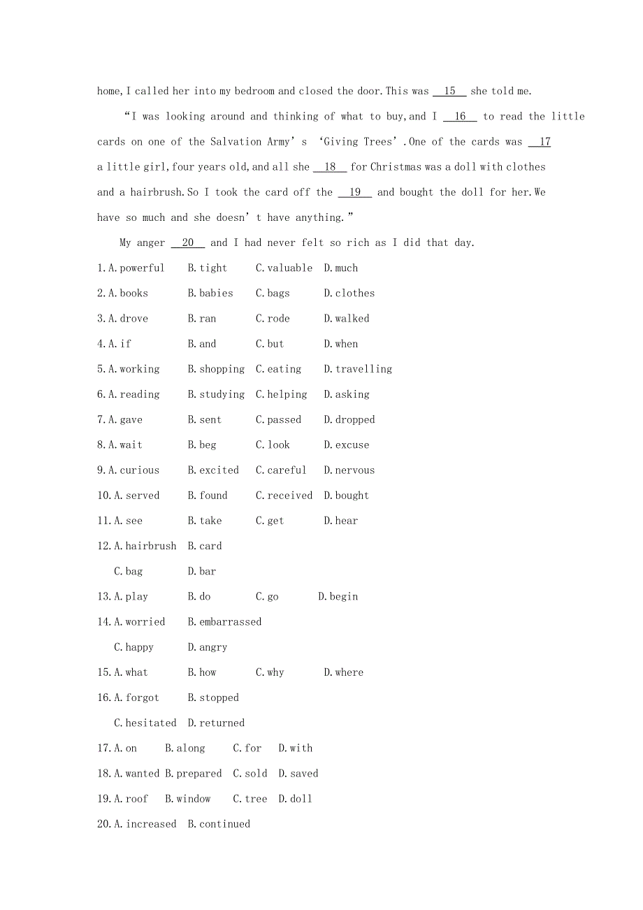 2018版高中英语外研版必修2试题：MODULE 5 NEWSPAPERS AND MAGAZINES PART 2　课时训练 WORD版含答案.doc_第3页