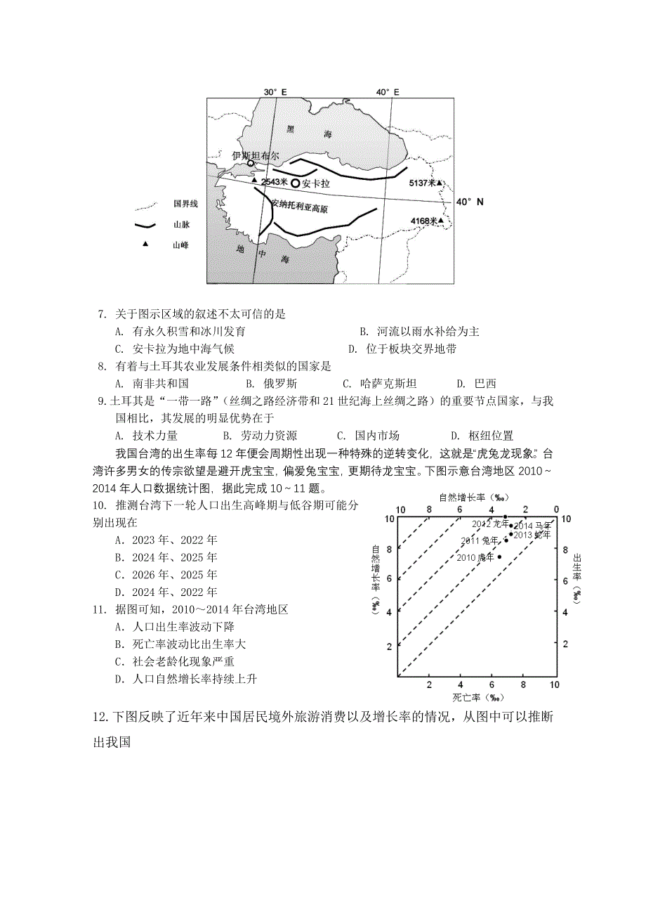 广东省中山市2016年高三5月高考模拟考试文科综合试题 WORD版含答案.doc_第2页