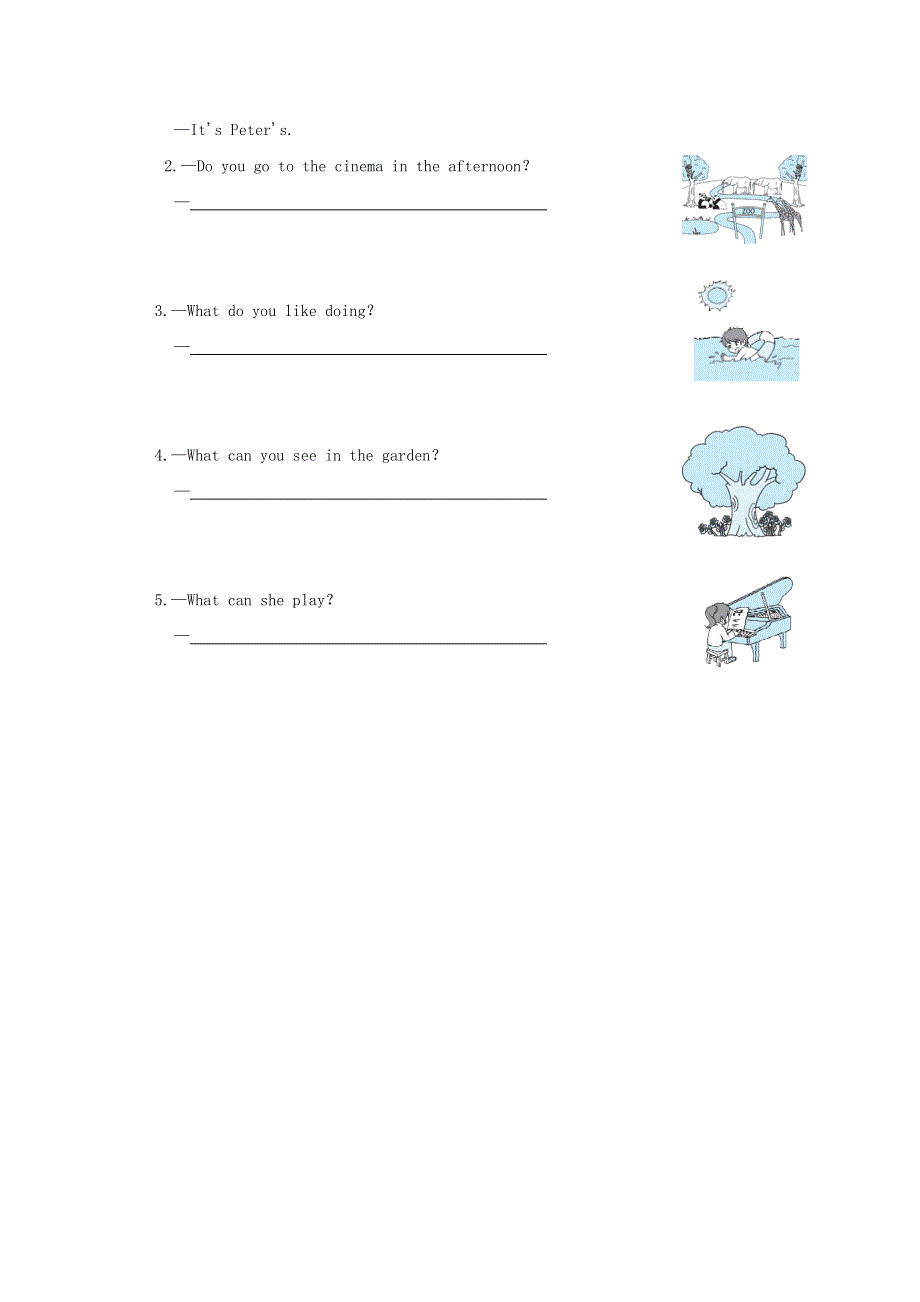 2022四年级英语下册 句型专项复习卷 沪教牛津版（三起）.doc_第3页