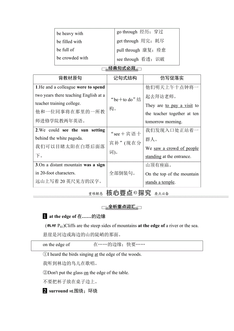 2020-2021学年外研版高中英语必修4学案：MODULE 5 SECTION Ⅱ　LANGUAGE POINTS（Ⅰ） （INTRODUCTION& READING AND VOCABULARY） WORD版含解析.doc_第3页