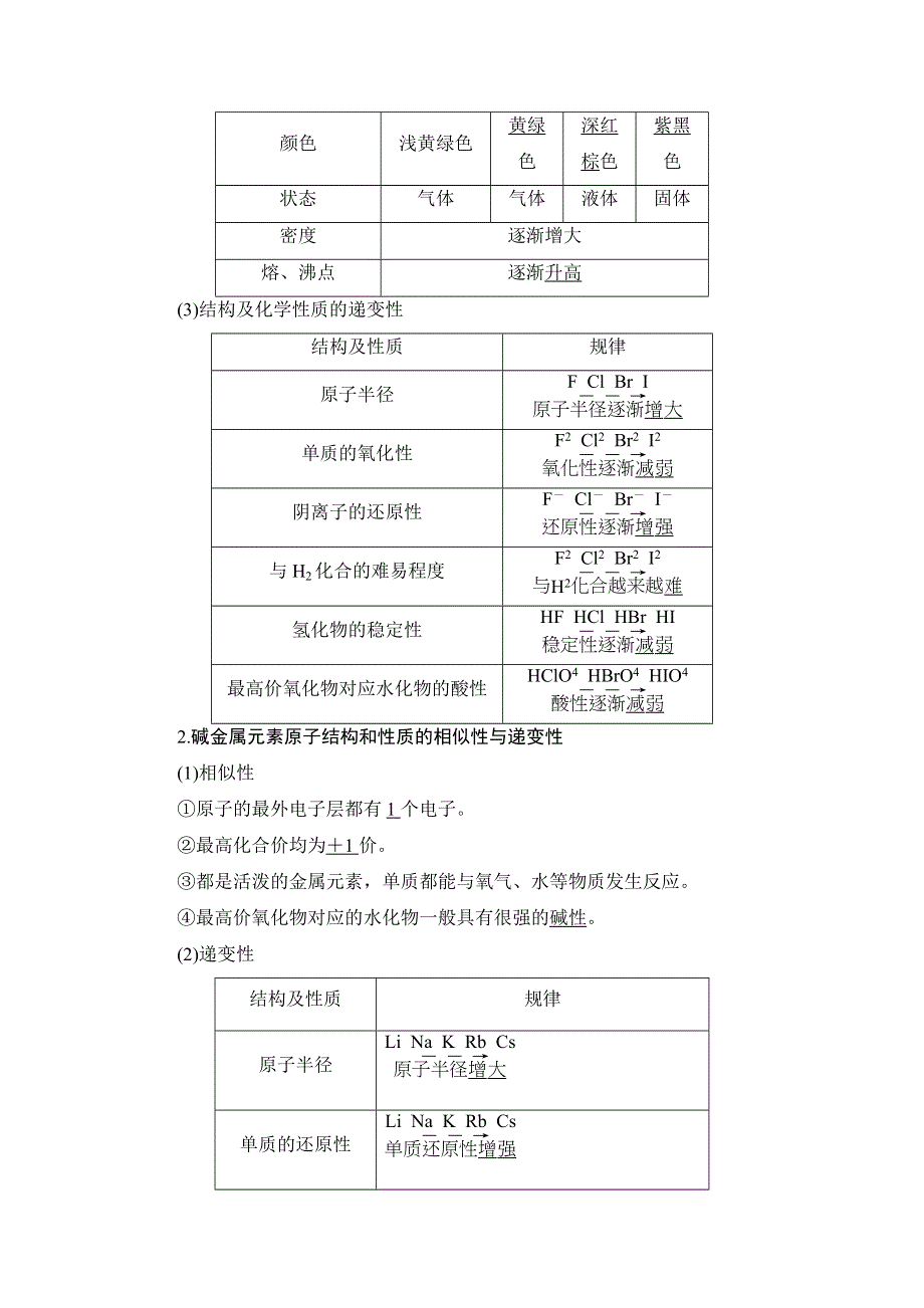 2018版高中化学鲁科版必修2教师用书：第1章 第3节 第2课时 预测同主族元素的性质 WORD版含解析.doc_第2页