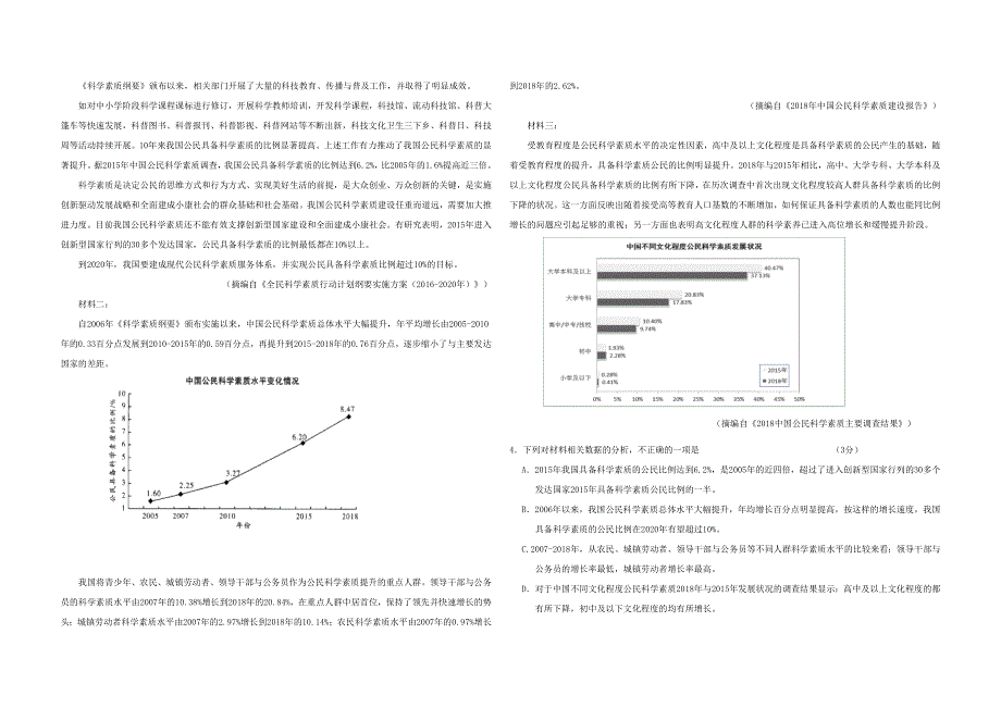 四川省攀枝花市第十五中学校2020届高三语文上学期第2次周考试题.doc_第2页