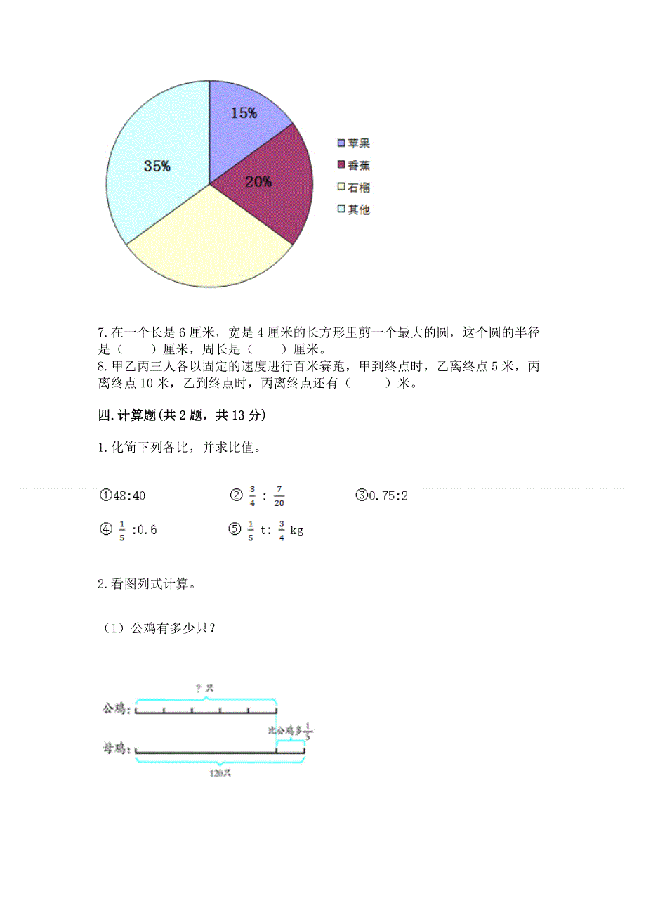 人教版六年级上册数学期末测试卷（夺分金卷）.docx_第3页