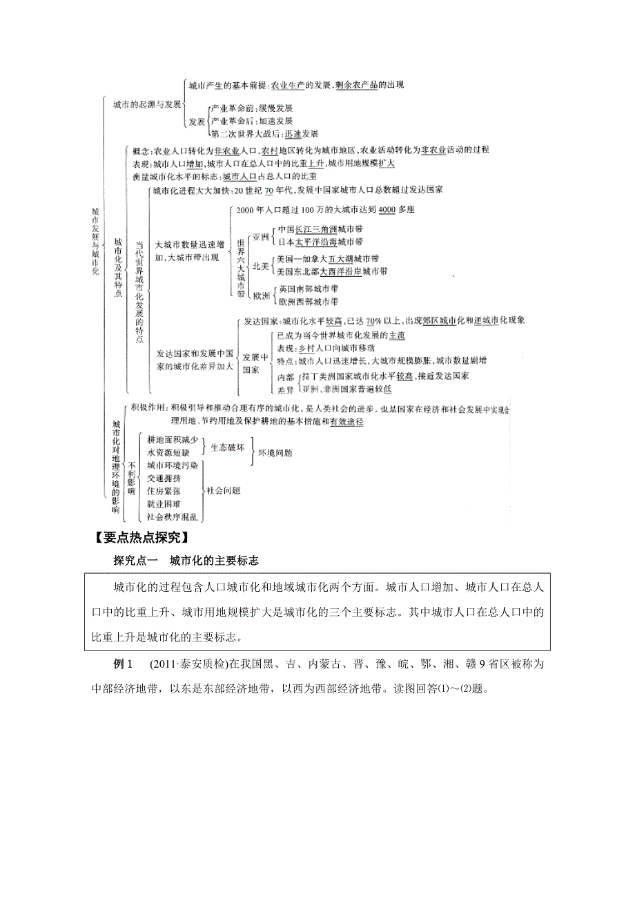 2012届高考地理一轮复习教学案：第20 城市发展与城市化（鲁教版）.doc_第2页