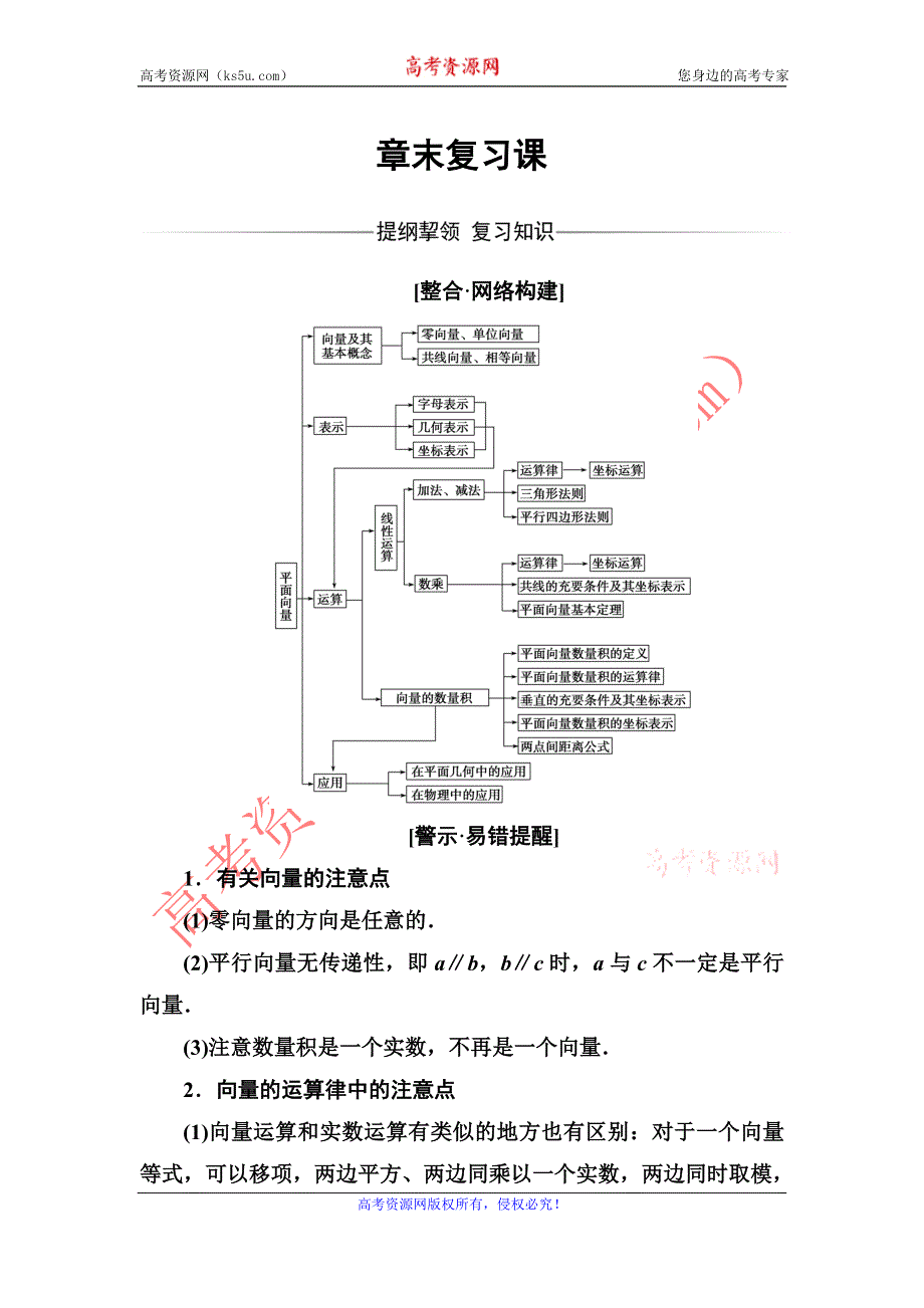 2016-2017年《金版学案》数学·人教A版必修4练习：章末复习课2 WORD版含解析.doc_第1页