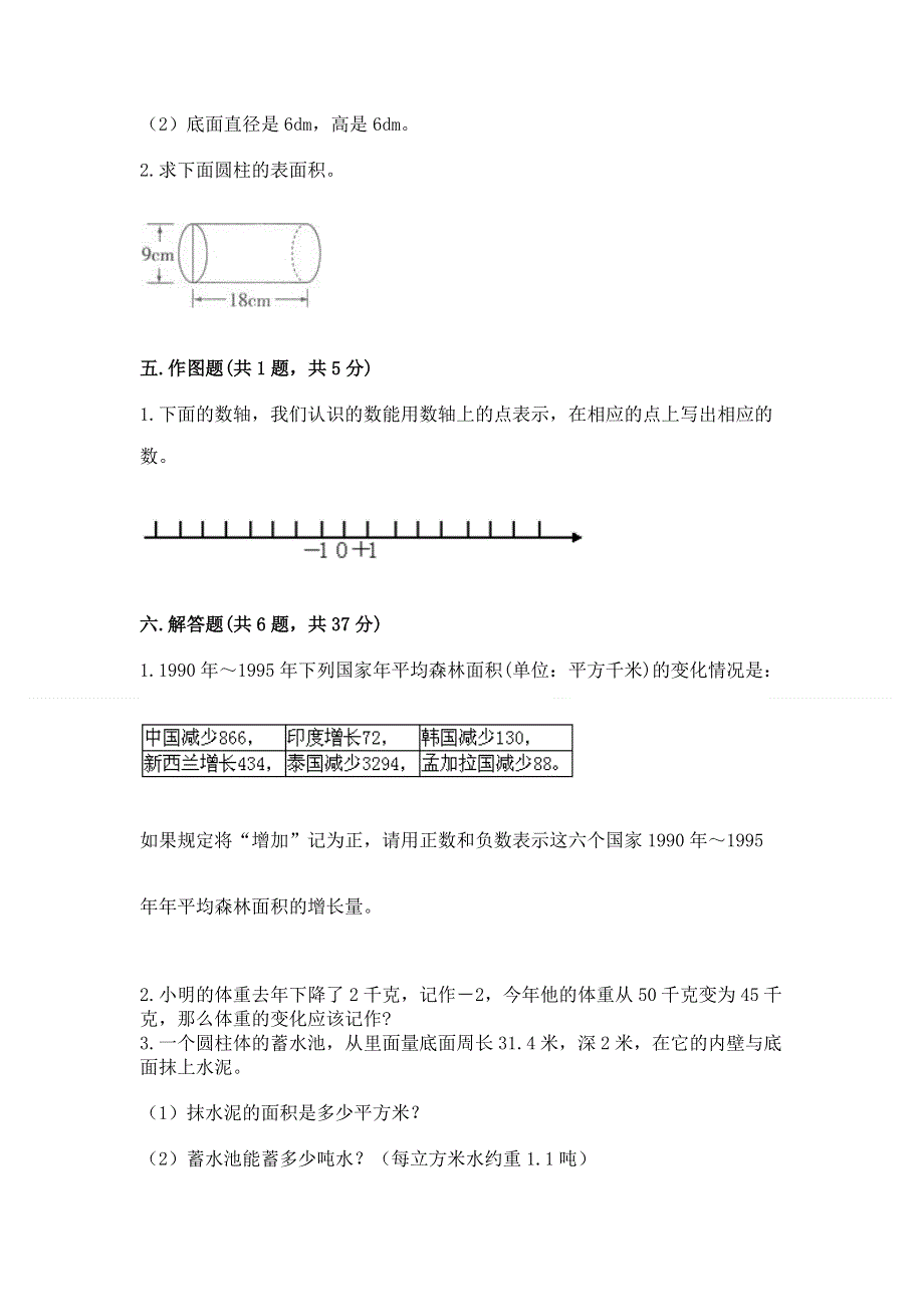 人教版六年级下册数学 期末测试卷及完整答案（易错题）.docx_第3页