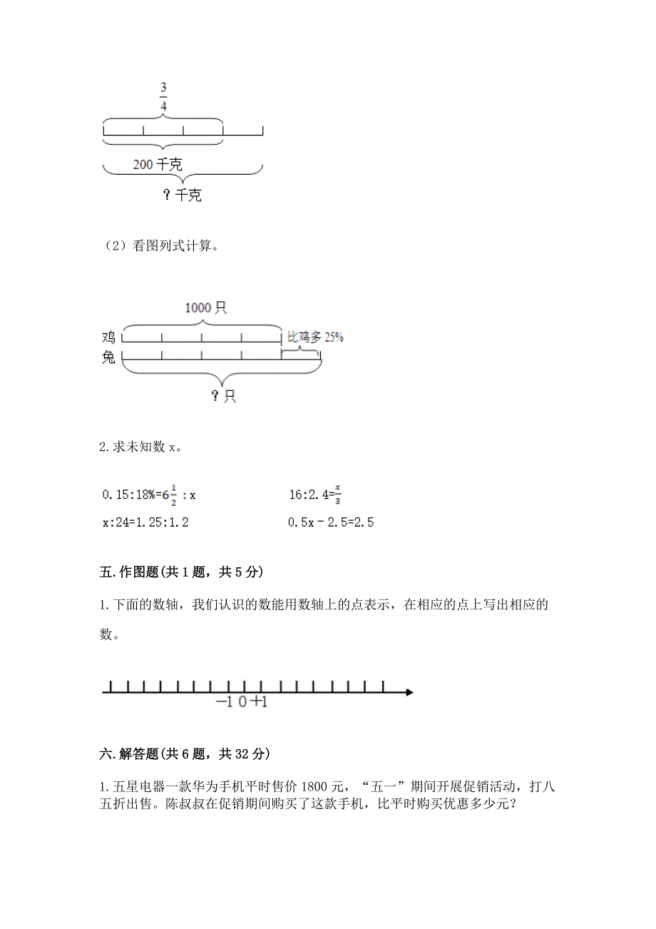 人教版六年级下册数学 期末测试卷及完整答案（名师系列）.docx_第3页