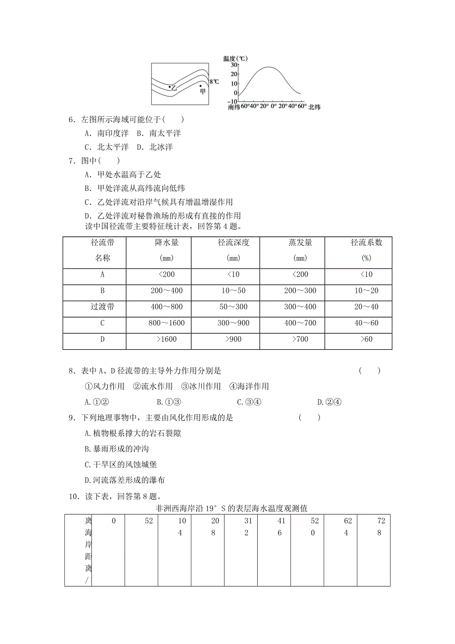 2012届高考地理二轮专题复习必修一对接高考3.doc_第2页