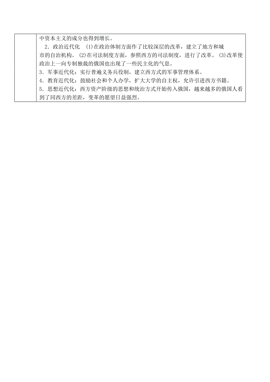 《河东教育》山西省运城中学高二历史学案人教版选修1：农奴制改革与俄国的近代化2.doc_第3页