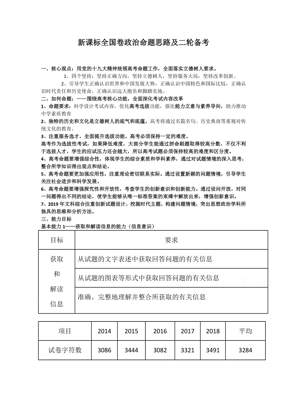 《发布》湖南省益阳市箴言中学高考研讨会政治资料（2019年4月）.doc_第1页