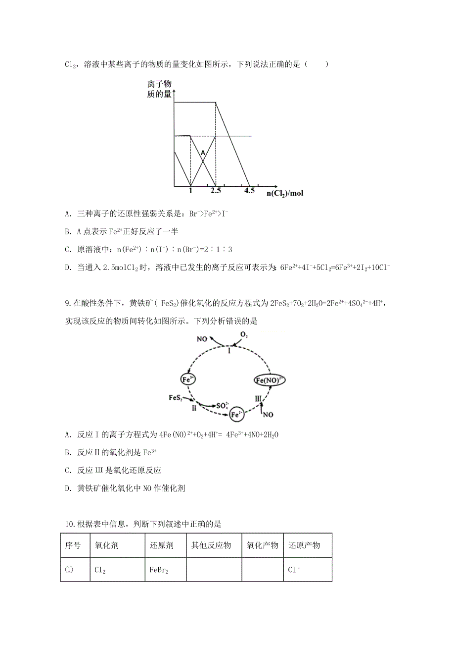 2022届高三化学一轮复习 考点特训 氧化还原反应1（含解析）.doc_第3页