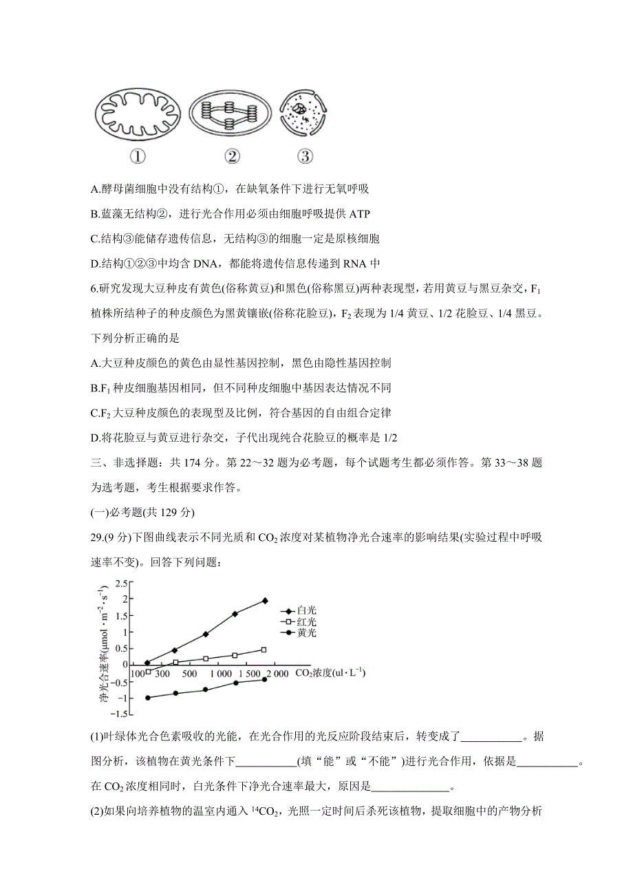 四川省资阳市2020届高三第二次诊断考试 生物 WORD版含答案BYCHUN.doc_第2页