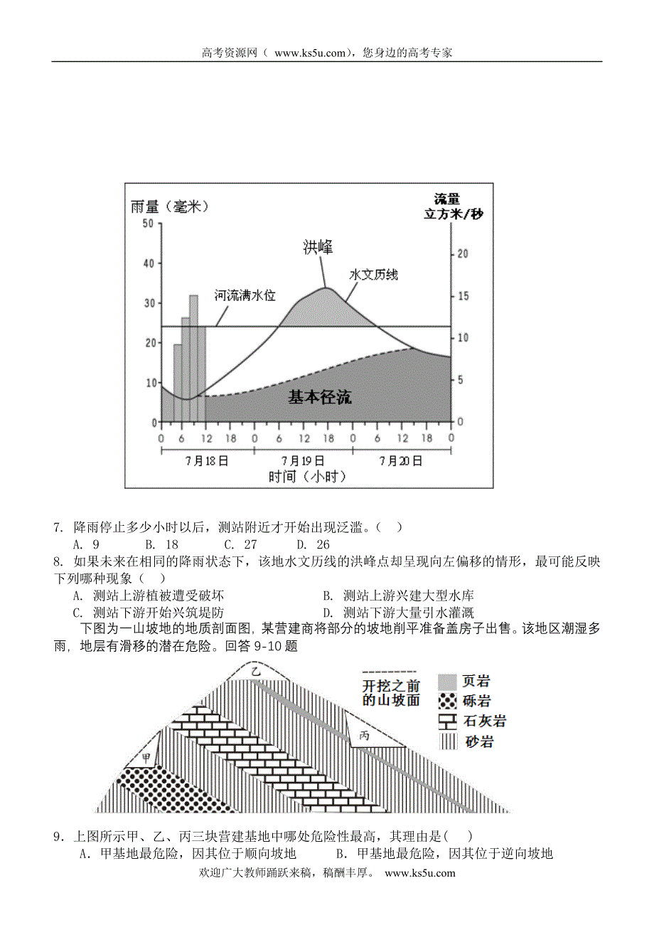 2012年福建省高考压轴卷文综试卷.doc_第3页